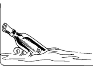 Sticker Custom Preview Image #125964 Technology Communication General Messageina Bottle Border