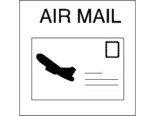 Sticker Custom Preview Image #126132 Technology Communication Postal Air Mail Sign