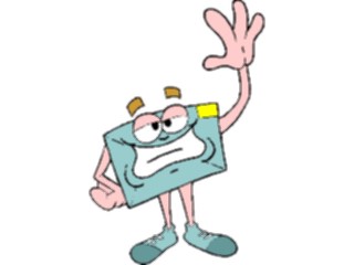 Sticker Custom Preview Image #126165 Technology Communication Postal Letter Waving