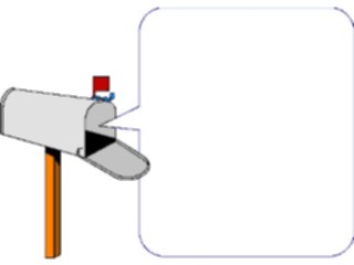 Sticker Custom Preview Image #126209 Technology Communication Postal Mailbox Frame