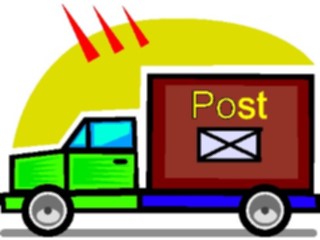 Sticker Custom Preview Image #126255 Technology Communication Postal Postal Truck2