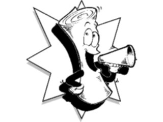 Sticker Custom Preview Image #126325 Technology Communication Print Media Newspaperwith Megaphone