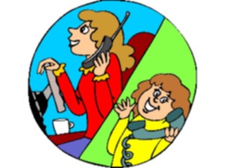 Sticker Custom Preview Image #126617 Technology Communication Telephone F A X Talkingonthe Phone2