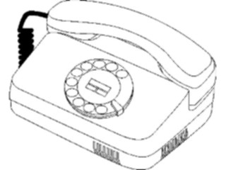 Sticker Custom Preview Image #126803 Technology Communication Telephone F A X Telephone Rotary02