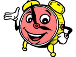 Sticker Custom Preview Image #126954 Time Clock Happy