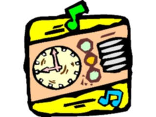 Sticker Custom Preview Image #126958 Time Clock Radio2