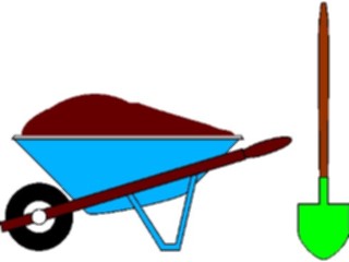 Sticker Custom Preview Image #128451 Tools Hardware Wheelbarrel Shovel