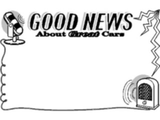 Sticker Custom Preview Image #128585 Transportation Advertising Good News Frame