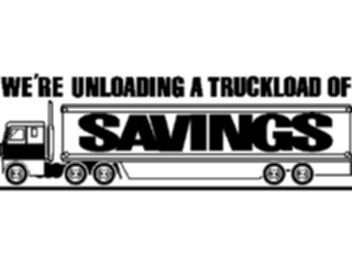 Sticker Custom Preview Image #128655 Transportation Advertising Truckload Savings