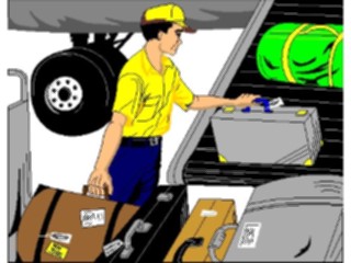 Sticker Custom Preview Image #128687 Transportation Air Baggage Handler