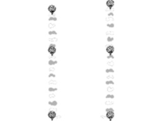 Sticker Custom Preview Image #128801 Transportation Air Hot Air Balloon Border2