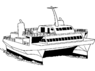 Sticker Custom Preview Image #129081 Transportation Boats Ships Catamaran Ferry