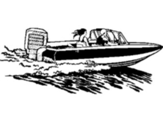 Sticker Custom Preview Image #129436 Transportation Boats Ships Speed Boat01