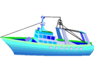 Sticker Custom Preview Image #129470 Transportation Boats Ships Trawler3