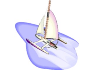 Sticker Custom Preview Image #129472 Transportation Boats Ships Trimaran2