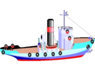 Sticker Custom Preview Image #129476 Transportation Boats Ships Tug Boat4