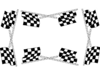 Sticker Custom Preview Image #129553 Transportation Car Parts Checkered Flag Frame2