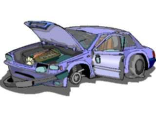 Sticker Custom Preview Image #129818 Transportation Cars Trucks Car Wrecked3