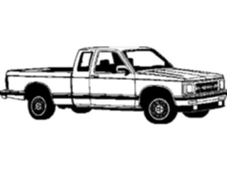 Sticker Custom Preview Image #129849 Transportation Cars Trucks Chevy S10 Pickup1