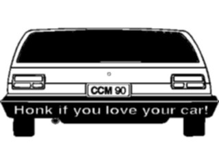 Sticker Custom Preview Image #130009 Transportation Cars Trucks Honkif You Love