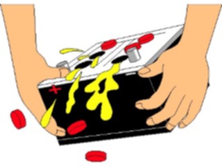 Sticker Custom Preview Image #130379 Transportation Cartoons Battery Acid