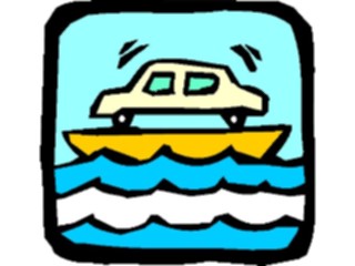 Sticker Custom Preview Image #130608 Transportation Cartoons Ferry