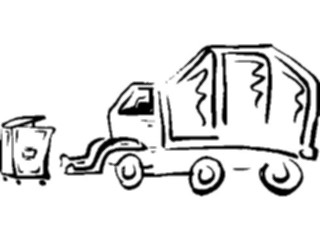 Sticker Custom Preview Image #130612 Transportation Cartoons Garbage Truck