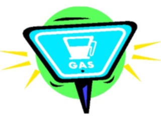 Sticker Custom Preview Image #130615 Transportation Cartoons Gas Sign