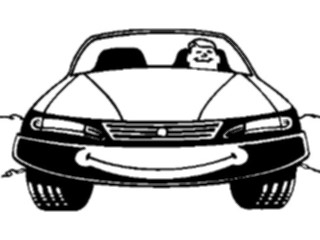 Sticker Custom Preview Image #130626 Transportation Cartoons Happy Car Driver