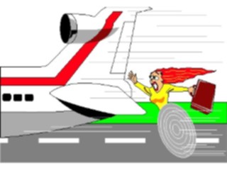 Sticker Custom Preview Image #130681 Transportation Cartoons Missed Plane