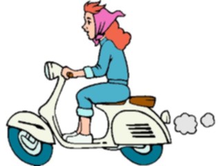Sticker Custom Preview Image #130688 Transportation Cartoons Moped2