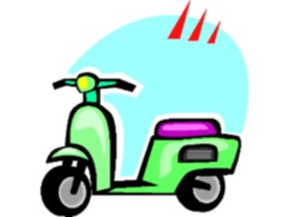 Sticker Custom Preview Image #130689 Transportation Cartoons Moped3