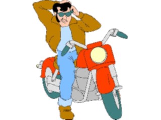 Sticker Custom Preview Image #130710 Transportation Cartoons Motorcycle Rider1