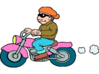 Sticker Custom Preview Image #130711 Transportation Cartoons Motorcycle Rider2