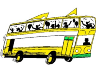 Sticker Custom Preview Image #130723 Transportation Cartoons Party Bus