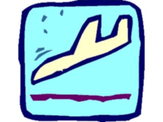 Sticker Custom Preview Image #130729 Transportation Cartoons Plane Arrival