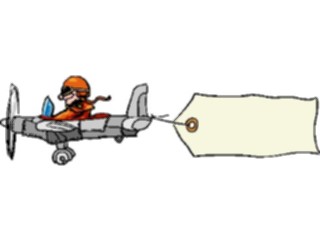 Sticker Custom Preview Image #130731 Transportation Cartoons Plane Banner2