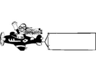 Sticker Custom Preview Image #130732 Transportation Cartoons Plane Banner3