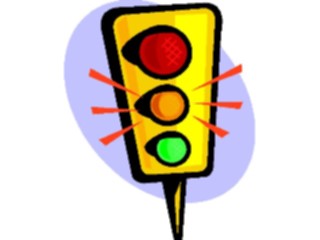 Sticker Custom Preview Image #130894 Transportation Cartoons Traffic Light Caution