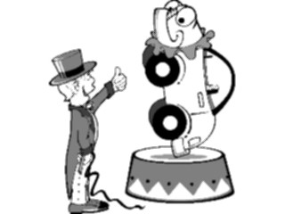 Sticker Custom Preview Image #130901 Transportation Cartoons Trained Circus Car