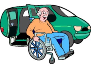 Sticker Custom Preview Image #130990 Transportation Cartoons Wheelchair Vehicle