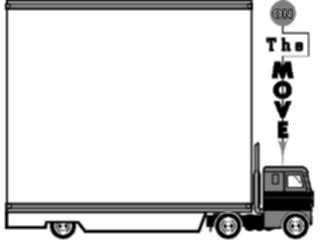 Sticker Custom Preview Image #131042 Transportation Commercial Vehicles Moving Truck Frame