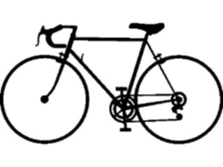 Sticker Custom Preview Image #131320 Transportation Silhouettes Bicycle