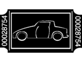 Sticker Custom Preview Image #131335 Transportation Silhouettes Car Ticket