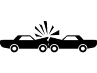 Sticker Custom Preview Image #131347 Transportation Silhouettes Collision