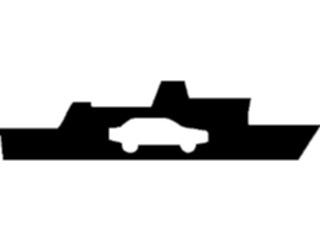 Sticker Custom Preview Image #131350 Transportation Silhouettes Ferry