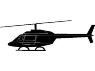 Sticker Custom Preview Image #131354 Transportation Silhouettes Helicopter1