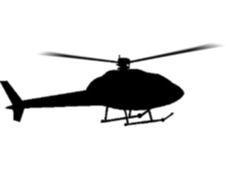 Sticker Custom Preview Image #131355 Transportation Silhouettes Helicopter2