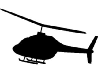 Sticker Custom Preview Image #131356 Transportation Silhouettes Helicopter3