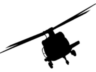 Sticker Custom Preview Image #131357 Transportation Silhouettes Helicopter4